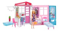Barbie Casa Totalmente Amueblada Color Rosa