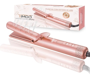 Foto 1 | Foto 1 | Plancha De Cabello Sistema Antifrizz Planchas Cabello Timco Color Rosa