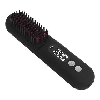 Foto 1 | Foto 1 | Cepillo Alisador De Pelo Inalámbrico Para Mujeres Peine Alisador De Cabello De Iones Negativos Calentamiento Rápido De 30 S P