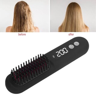 Foto 3 | Foto 3 | Cepillo Alisador De Pelo Inalámbrico Para Mujeres Peine Alisador De Cabello De Iones Negativos Calentamiento Rápido De 30 S P