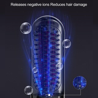 Foto 5 | Foto 5 | Cepillo Alisador De Pelo Inalámbrico Para Mujeres Peine Alisador De Cabello De Iones Negativos Calentamiento Rápido De 30 S P