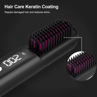 Foto 6 | Foto 6 | Cepillo Alisador De Pelo Inalámbrico Para Mujeres Peine Alisador De Cabello De Iones Negativos Calentamiento Rápido De 30 S P