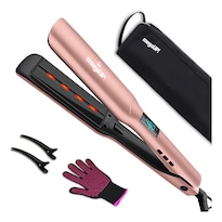 Plancha Cabello Profesional Megaup La Mejor Infrarrojos 5en1 Color Rosa