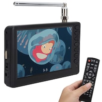 Yoidesu Tv Portátil De 5 Pulgadas Atsc Hd Tft Led Mini Tv Digital De Bolsillo Control Remoto Batería Recargable De 1500 Mah