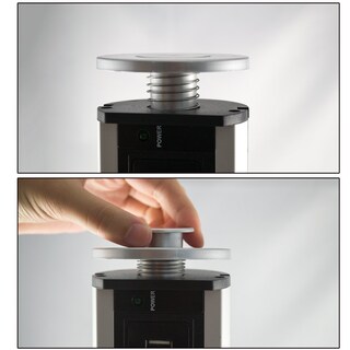 Foto 2 | Foto 2 | Zjchao Multicontacto Torre Para Mesa De Cocina Usb Pulling Up Outlet Desktop Worktop Kitchen Electric Socket 3-outlet Power Sock