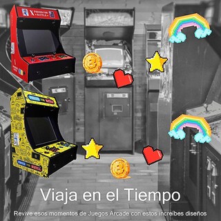 Foto 6 | Foto 6 | Consola De Juegos Para Dos Jugadores Arcade Street Figher Altavoces Estéreo Pantalla De 19 Pulgadas
