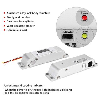 Foto 3 | Foto 3 | Cerradura De Perno Eléctrico Cerradura De Puerta De Piso Eléctrica De Baja Potencia De Inducción Electromagnética Dc12v 1000kg