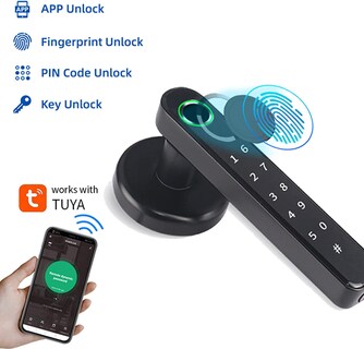 Foto 3 | Foto 3 | Tekxdd Cerradura Electrónica - 5 Métodos De Desbloqueo Protección Con Contraseña Aviso De Batería Baja Cerradura De Seguridad