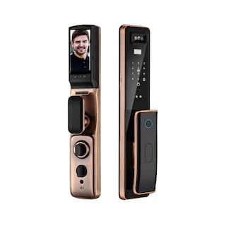 Foto 1 | Foto 1 | Cerradura Electrónica Inteligente Wifi De Seguridad. Con Reconocimiento Facial Timbre Y 6 Métodos De Apertura: Cara Huella Có