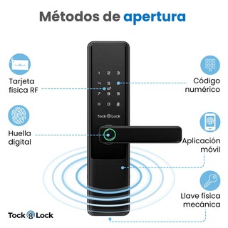Foto 3 | Foto 3 | Tock Lock - Cerradura Electrónica Inteligente Wifi Para Puerta Principal Exterior | Chapa Digital Eléctrica | App Huella Códig