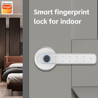Foto 6 | Foto 6 | Cerradura Electrónica Inteligente - Chapa Inteligente Para Puerta 5 En 1 Huella Digital/tuya App/contraseña/llave Mecánica/tarje
