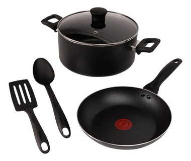 Foto 1 | Foto 1 | Batería De Cocina T-fal 5 Piezas Easy Care B4694684me Negro