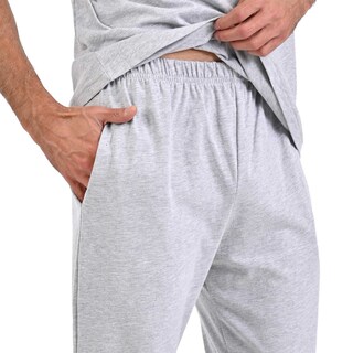 Foto 4 | Foto 4 | Pijama Michel Blanc Manga Corta Pantalon Gris Claro Con Azul