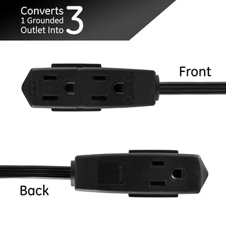 Foto 3 | Foto 3 | Ge 56991 - Cable De Extensión Plano De 3 Tomacorrientes De 8 Pies Con Múltiples Tomacorrientes De 3 Puntas Cable De Extensión D