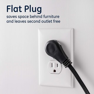 Foto 5 | Foto 5 | Ge 56991 - Cable De Extensión Plano De 3 Tomacorrientes De 8 Pies Con Múltiples Tomacorrientes De 3 Puntas Cable De Extensión D