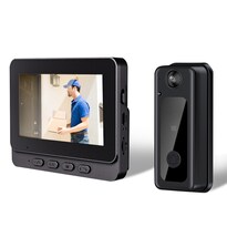 Yunir Cámara De Timbre Inalámbrica Wifi Cámara De Seguridad Gran Angular De 8mp 1080p 170° Con Videollamada Con Micrófono Timb