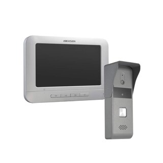 Foto 1 | Foto 1 | Hikvision Kit De Videoportero Manos Libres Con Pantalla Lcd A Color De 7'' Con Frente De Calle Para Exterior Ip65