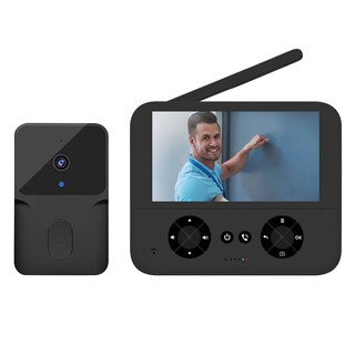 Foto 1 | Foto 1 | Camnoon Timbre Con Cámara Y Video Inalámbrico Sin Suscripción Con Pantalla Ips De 4 3 Pulgadas Visión Nocturna De Alta Definici