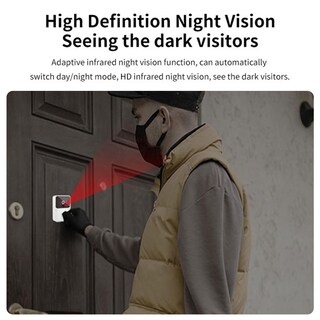 Foto 6 | Foto 6 | Camnoon Timbre Con Cámara Y Video Inalámbrico Sin Suscripción Con Pantalla Ips De 4 3 Pulgadas Visión Nocturna De Alta Definici