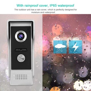 Foto 6 | Foto 6 | Dioche Timbre Inteligente Wifi Videoportero Inalámbrico Kit De Timbre De Video De 9 Pulgadas Con Ip65 A Prueba De Agua Visión