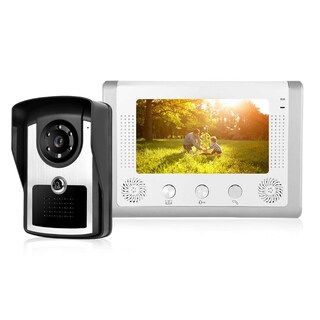 Foto 1 | Foto 1 | 7 Pulgadas Timbre Con Cable Videoportero De Intercomunicación Telefónica + Monitor De Cámara Ir Video Portero De La Puerta Del