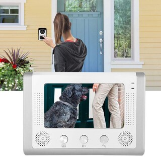 Foto 2 | Foto 2 | 7 Pulgadas Timbre Con Cable Videoportero De Intercomunicación Telefónica + Monitor De Cámara Ir Video Portero De La Puerta Del