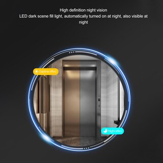 Foto 6 | Foto 6 | Yunseity Inalámbrico De Videoportero Con Timbre Cámara De Videoportero Con Visión Nocturna Wifi 1080p Con Monitor Lente Gran A