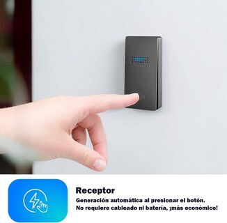 Foto 4 | Foto 4 | Timbres Inalámbricos Para Casa 1 Transmisor Y 1 Receptor Ip54 Impermeable 38 Melodías 4 Niveles De Volumen Led Indicador 2