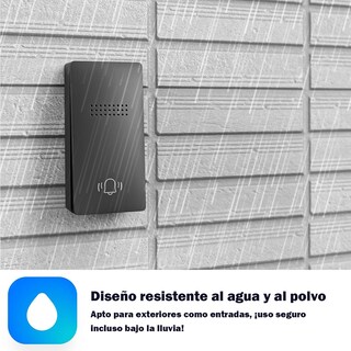 Foto 7 | Foto 7 | Timbres Inalámbricos Para Casa 1 Transmisor Y 1 Receptor Ip54 Impermeable 38 Melodías 4 Niveles De Volumen Led Indicador 2