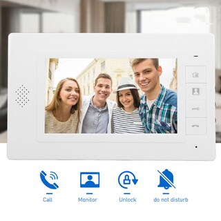 Foto 3 | Foto 3 | Videoportero Kit De Videoportero 1 Unidad Exterior Pantalla Tft De 7 Pulgadas Ac100-240v 2 Unidades Interiores Llamada Bid