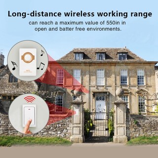 Foto 5 | Foto 5 | Sonew Timbre Inteligente Autoalimentado Timbre Para Personas Mayores No Requiere Baterías (2 Transmisores + 1 Receptor)
