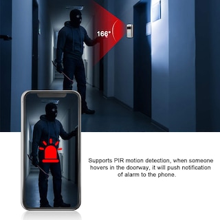 Foto 5 | Foto 5 | Dioche Timbres Inalámbricos Para Casa Video Timbre Smart Wifi Video Intercomunicador Infrarrojos Timbre Con Camara Para Exterio