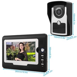 Foto 2 | Foto 2 | Sonew Kit De Timbre De Video 7 Pulgadas Cámara Lcd Intercomunicador Videoportero De Interfono Con Cámara De Visión Nocturna