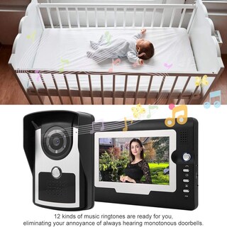 Foto 4 | Foto 4 | Sonew Kit De Timbre De Video 7 Pulgadas Cámara Lcd Intercomunicador Videoportero De Interfono Con Cámara De Visión Nocturna