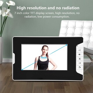 Foto 2 | Foto 2 | Timbres De Video Para Puertas Videoportero Con Cable De Lcd De 7 Pulgadas Con Visión Nocturna Sin Radiación Baja Potencia Im