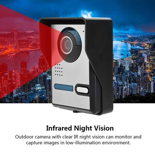 Foto 5 | Foto 5 | Timbres De Video Para Puertas Videoportero Con Cable De Lcd De 7 Pulgadas Con Visión Nocturna Sin Radiación Baja Potencia Im