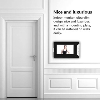 Foto 6 | Foto 6 | Timbres De Video Para Puertas Videoportero Con Cable De Lcd De 7 Pulgadas Con Visión Nocturna Sin Radiación Baja Potencia Im
