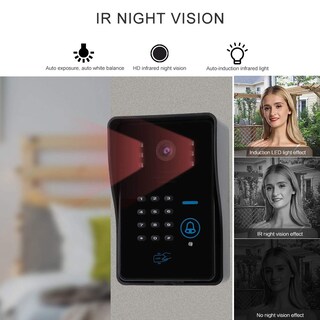 Foto 4 | Foto 4 | Sonew Kit De Timbre De Video 7 Pulgadas Cámara Lcd Videoportero Teléfono Kit De Timbre 3 Monitores Videoportero De Interfono