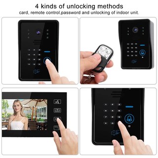 Foto 5 | Foto 5 | Sonew Kit De Timbre De Video 7 Pulgadas Cámara Lcd Videoportero Teléfono Kit De Timbre 3 Monitores Videoportero De Interfono