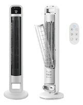 Ventilador De Torre C/r Wifi 4 Velocidades Filtro Extraíble Cantidad De Aspas 1 Estructura Blanco Aspas Negro Diámetro 26 Cm Fre