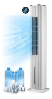 Foto 1 | Foto 1 | Ventilador De Torre Brisa Fresca Beckon 2 En 1 De 106cm De Alto +control Remoto +oscilación +modos De Uso +temporizador Con Disp