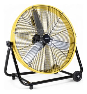 Foto 1 | Foto 1 | Ventilador De Piso Industrial Portatil 24 Pulgadas Con Ruedas Aspas De Aluminio 3 Velocidades Ángulo Ajustable Flr24y Amarillo K