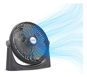 Ventilador De Piso 18 Pulgadas Vortex Forza 3 Velocidades Alta Potencia Empotrable En La Pared Fácil Limpieza Negro