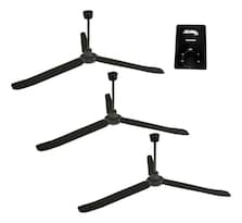 Ventilador De Techo Adir 12707 Negro 3 Aspas Paquete De 3pzs