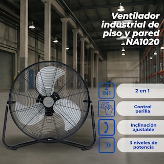 Foto 1 | Foto 1 | Ventilador Industrial De Piso Y Pared Narvik De 20 Pulgadas Potente Aspas Metálicas 3 Velocidades
