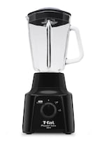 Licuadora De 2 Velocidades Powermix Negra Con Vaso De Vidrio De 1.25 L 550 W t-fal Ln2838mx