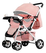 Carriola Para Bebé Musical Plegable Ligera Ultra Premium Color Rosa
