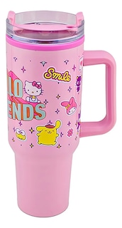 Foto 1 | Foto 1 | Termo Alto Doble Pared Con Asa Y Popote Personajes 1.2 L Color Hello Kitty