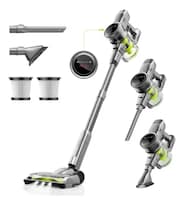 Greenote Aspiradora Inalámbrica Potente 26kpa 6 En 1 Aspirador Vertical Antienredos 250w Pantalla Led Batería Extraíble(45min