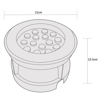 Foto 8 | Foto 8 | Estevez Luminaria Led Empotrable En Piso 15w 3000k Acero Inoxidable Ip67 Spiral